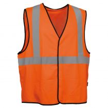 Cofra V297-0-B1 strålende vest, Arancio Fluo, 5 stk., SCF-V297-0-B1