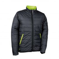 Cofra V355-0-05 Turin polstret jakke, Nero/Lime, 1 stk.