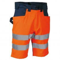 Cofra V556-0-02 Turmero Shorts, Arancio Fluo/Navy, 1 stk., SCF-V556-0-02