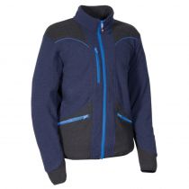 Cofra V628-0-02 Grebo Microfleece-jakke, Navy/Nero/Royal, 1 stk.