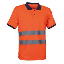 Cofra Kaduna poloskjorte, Arancio Fluo, 3 stk, SCF-V652-0-B1