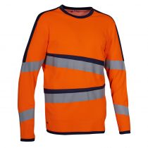 Cofra V658-0-02 Eldoret T-skjorte, Arancio Fluo/Navy, 1 stk.