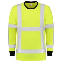 Tricorp Safety Langermet Rws Birdseye T-Skjorte 103002, Fluor Gul, 1 Stykke, SUT-103002Fluoryellow