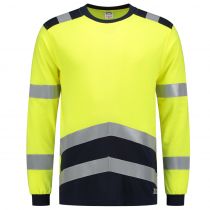 Tricorp Safety Multi-Standard T-skjorte Bicolor 103003, fluorgul/blekk, 1 stk.