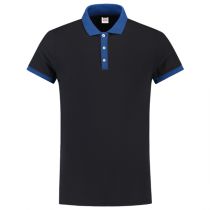 Tricorp Casual Bi-Color Fitted Polo 201002, Navy/Royal Blue, 1 stk.
