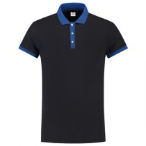 Tricorp Casual Bi-Color Fitted Polo 201002, Marineblå/Kongeblå, 1 Stykke, SUT-201002NavyRoyalblue