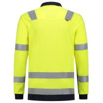 Tricorp Safety Multi-Standard Polo Bicolor 203003, Fluor Gul/Blekk, 1 Stykke, SUT-203003FluoryellowInkM, size M