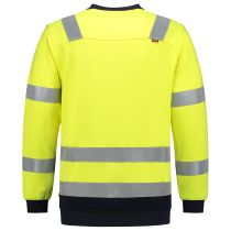 Tricorp Safety Multi-Standard Genser Bicolor 303002, Fluor Gul/Blekk, 1 Stykke, SUT-303002FluoryellowInkXS, size XS