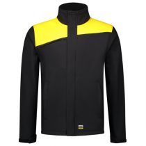 Tricorp Workwear Softshell Bicolor Kontrastsømmer 402021, svart/gul, 1 stk.