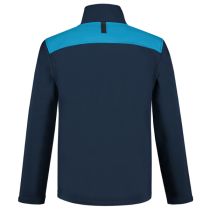 Tricorp Workwear Softshell Bicolor Kontrasterende Sømmer 402021, Blekkblå/Turkis, 1 Stykke, SUT-402021InkTurquoiseM, size M