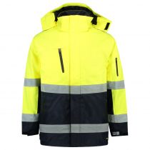 Tricorp Safety Bi-Color Parka, Iso 20471 403004, Fluor Yellow/Navy, 1 stk.