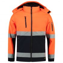 Tricorp Safety Bi-Color Iso 20471 Softshell 403007, Fluor Orange/Navy, 1 stk.