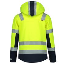 Tricorp Safety Multi-Standard Softshell Bicolor 403011, Fluor Gul/Blekk, 1 Stykke, SUT-403011FluoryellowInkXS, size XS