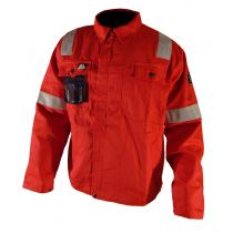 Bulldog 5018-2 Flame Retardant Offshore Reflex Jacket, Red, 1 Piece, SBD-5018-2