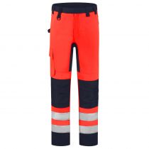 Tricorp sikkerhetsarbeidsbukse High Vis Bicolor 503011, Fluor Red/Ink, 1 stk.