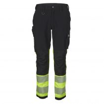 Bulldog 5745 Hi-Vis Stretch Bukser, gul/svart, 1 stk.