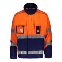 Dimex Multi Jakke, Oransje, Mørk Blå, 1 Stykke, SDM-6000B-L, size L