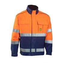 Dimex Multi vinterjakke, Oransje, Mørk Blå, 1 Stykke, SDM-6004B-XXL