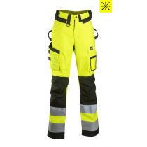 Dimex Kvinne Hi-Vis stretchbukser, Gul, 1 Stykke, SDM-6155Y