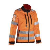 Dimex Kvinne Hi-Vis stretchjakke, Oransje, 1 Stykke, SDM-6156R-XS, size XS