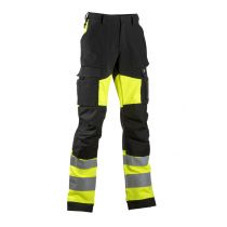 Dimex Hi-Vis stretchbukser D-størrelse, Gul, 1 Stykke, SDM-6168YX