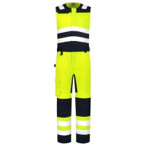 Tricorp Safety Dungarees High Vis Bicolor 753007, Fluorgul/blekk, 1 Stykke, SUT-753007FluoryellowInk