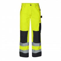 Engel Safety+ EN ISO 20471 Multinorm bukse, Hivis Gul/Svart, SEW-2235-825-3820