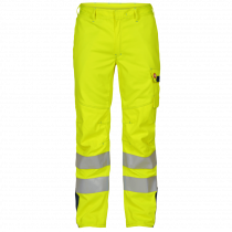 Engel Safety+ EN ISO 20741 Multinorm Inherent bukse, Hivis Gul/Marineblå, SEW-2285-172-3806