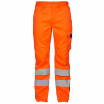 Engel Safety+ EN ISO 20741 Multinorm Inherent bukse, Hivis Oransje/Marineblå, SEW-2285-830-1006