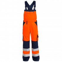 Engel Safety EN ISO 20471 Light overall med elastik, Hivis Oransje/Marineblå, SEW-3511-525-1006