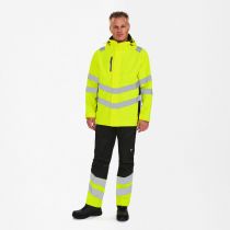 Engel Safety parkasskalljakke, Hivis Gul/Svart, SEW-1145-930-3820