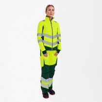 Engel Safety dame softshelljakke, Hivis Gul/Grønn, SEW-1156-237-381