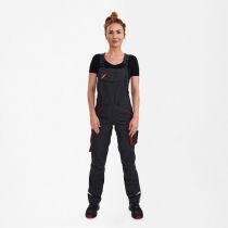 Engel Galaxy dameoverall, Antrasittgrå/Tomatrød, SEW-3815-254-79757