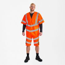 Engel Safety refleksvest med ermer, Hivis Oransje, SEW-5031-240-10