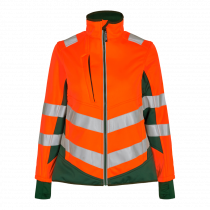 Engel Safety dame softshelljakke, Hivis Oransje/Grønn, SEW-1156-237-101