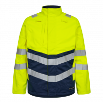 Engel Safety+ softshelljakke, Hivis Gul/Blått blekk, SEW-1324-185-38165