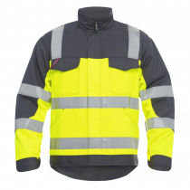 Engel Safety EN ISO 20471 jakke, Hivis gul/Grå, SEW-1501-770-3825