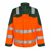 Engel Safety EN ISO 20471 damejakke, Hivis Oransje/Grønn, SEW-1541-770-101