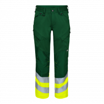 Engel Safety bukse, Grønn/Hivis gul, SEW-2546-314-138