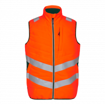 Engel Safety quiltet vest, Hivis Oransje/Grønn, SEW-5159-158-101