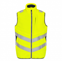 Engel Safety quiltet vest, Hivis Gul/Blått blekk, SEW-5159-158-38165