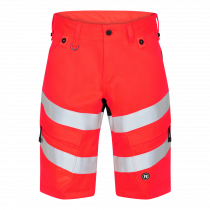 Engel Safety shorts, Hivis Rød/Svart, SEW-6546-314-4720