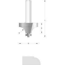 Hikoki Gress-, Kanttrimmer og Tilbehør AVRUNDINGSFRES 38,1MM M/STYRELAGER, 1 Blisterkort, SHK-66754107