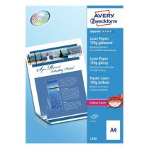 Avery Photopaper 170 G. Superior glanset dobbeltsidig, hvit, A4, modell 1298