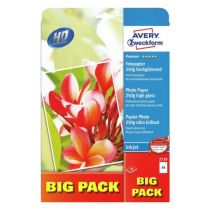 Avery Photopaper 250 G. Premium glanset, hvit, A4, modell 2739