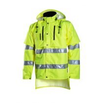 Dimex Hi-Vis Regnjakke, Gul, 1 stk, SDM-18121