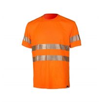 Dimex Hi-Vis Sikkerhets-T-skjorte, Oransje, 1 stk, SDM-4059