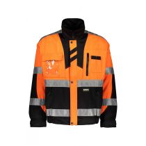 Dimex Hi-Vis Sikkerhetsjakke, Oransje/Grønn, 1 stk, SDM-60191