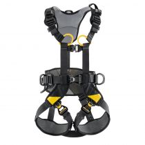 Petzl Sikkerhetssele Volt Wind Internasjonal Versjon Fall Arrest og Arbeidsposisjon Sele, Svart/Gul, 1 Stk, SET-C072DA