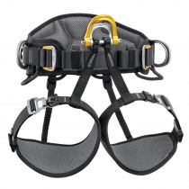 Petzl Sikkerhetssele Astro Sit Fast Setesele, Svart/Gul, 1 Stk, SET-C085AA